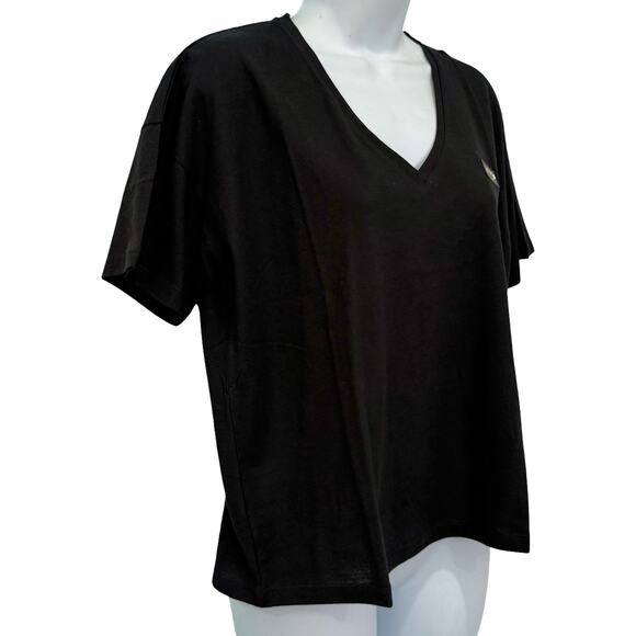 Christina Dienst Lazy V-Neck Oversize Boxy T-Shirt Tee Shirt Size XS NEW Tags - Picture 9 of 11
